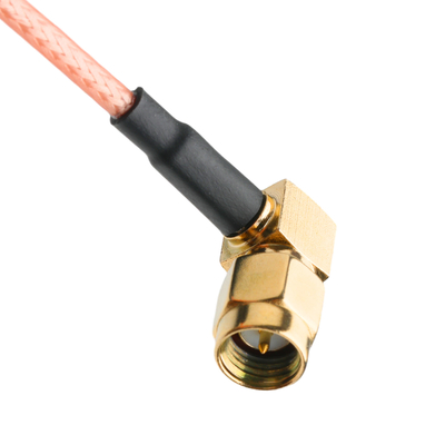 ROHS RF Coaxial Connectors RG316 Cable RA SMA Plug Right Angle Plug Cable Connector