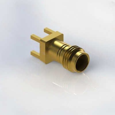 1.85KHD Female Brass RF Straight Connector With 012" Pin Mixed Tech PCB 67GHz