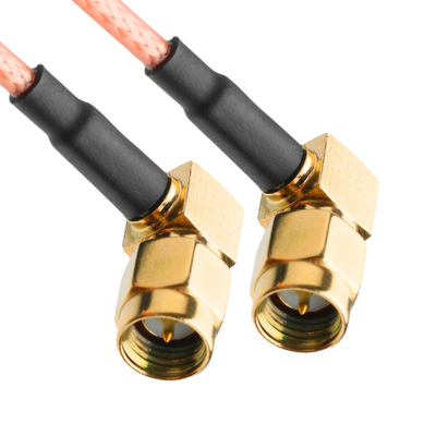 ROHS RF Coaxial Connectors RG316 Cable RA SMA Plug Right Angle Plug Cable Connector